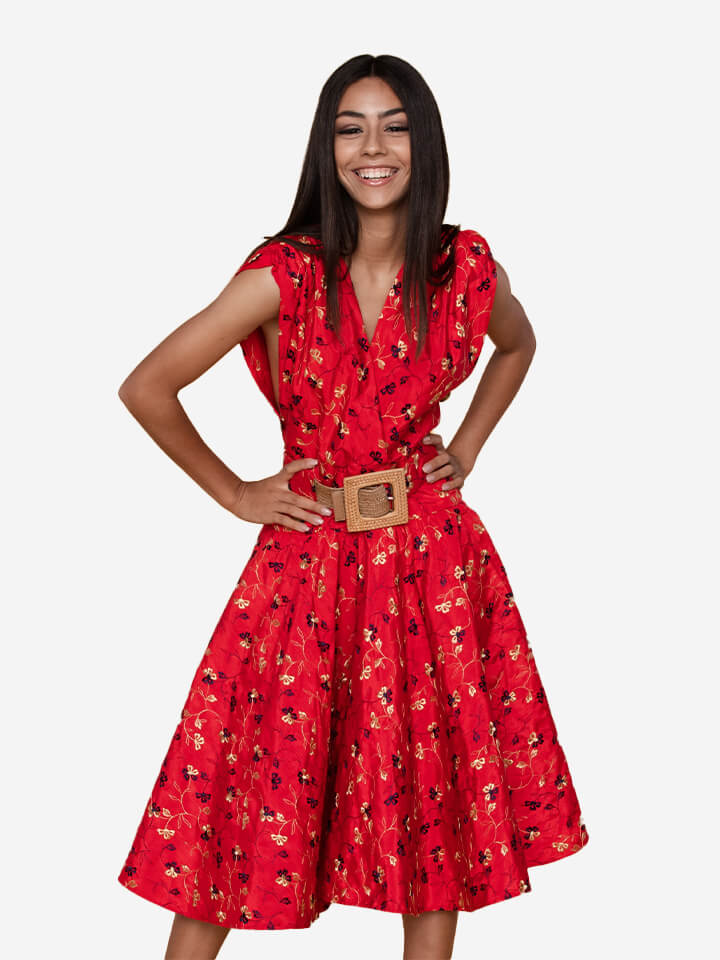 Floral short dress