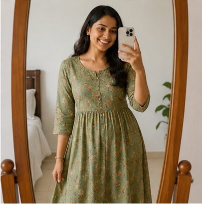 Customer feedback from Farzana A. , Chennai at 7Pleats