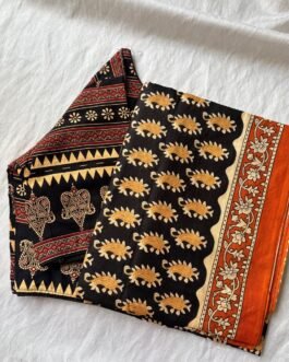 Cotton saree and blouse combo