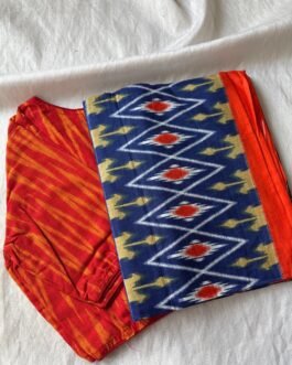 Cotton saree and blouse combo