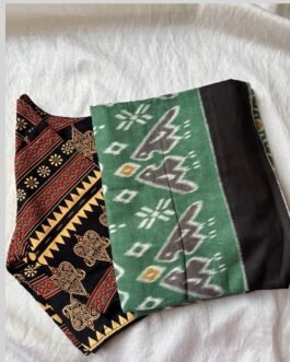 Cotton saree and blouse combo